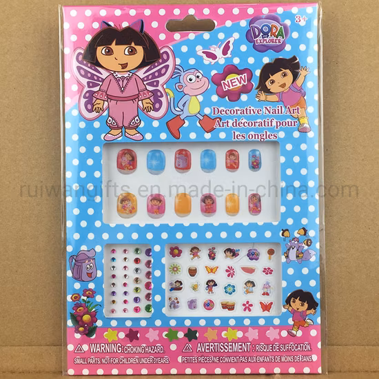 子供向けの卸売冷凍漫画ネイルステッカー